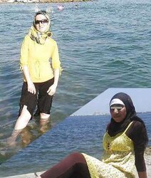 Hijab niqab arab paki turban wifey mallu india jilbab river