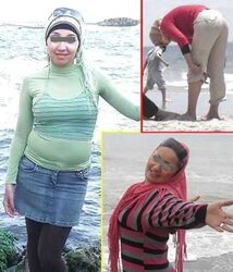 Hijab niqab arab paki turban wifey mallu india jilbab river