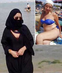 Hijab niqab arab paki turban wifey mallu india jilbab river