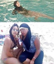 Hijab niqab arab paki turban wifey mallu india jilbab river