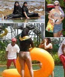 Hijab niqab arab paki turban wifey mallu india jilbab river