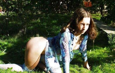 Magnificent Teenager in Blue Tights