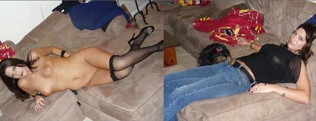 Before and after getting bare