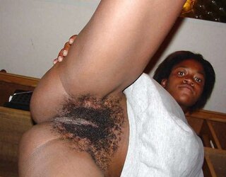 Unshaved ebony chicks