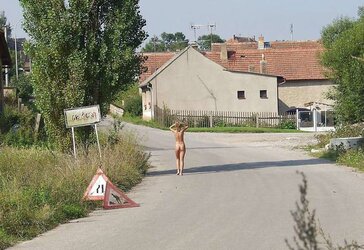 Nude in public