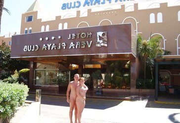 Nude in public