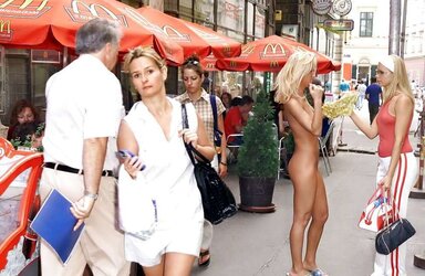 Nude in public