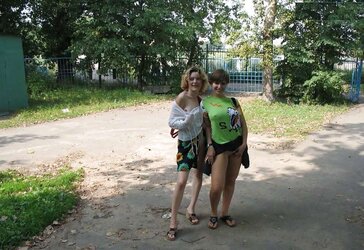 Amigas en el parque