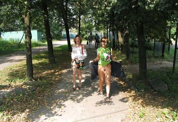 Amigas en el parque
