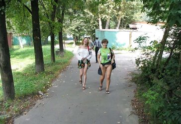 Amigas en el parque