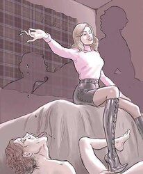 Retro DOMINATION & SUBMISSION Art by SARDAX