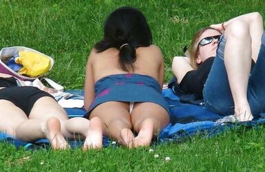 Sight under the ladies skirts