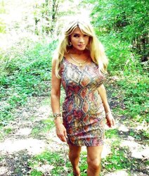 Trashy MUMMY Mega-Slut with Fake Fun Bags!