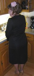 Retro girdle, pantyhose, and high-heeled slippers