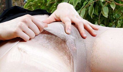 Redhead, Perky Nips and Unshaved Vag