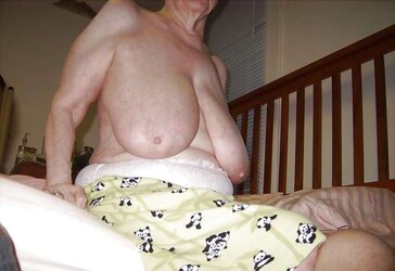 Youthfull Old Plumper Meaty Saggy Boobies
