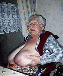 Youthfull Old Plumper Meaty Saggy Boobies