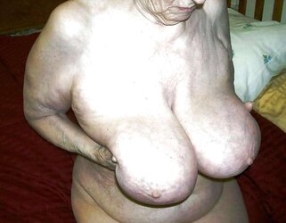 Youthfull Old Plumper Meaty Saggy Boobies
