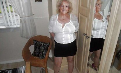 Mature and Grannies clad bikinis and undergarments