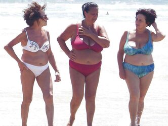 Mature and Grannies clad bikinis and undergarments