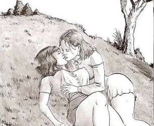 Girl-On-Girl Cartoon from tata tota girl/girl blog