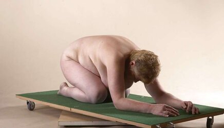Jirina getting on all fours