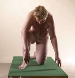 Jirina getting on all fours