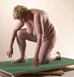 Jirina getting on all fours