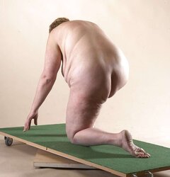 Jirina getting on all fours