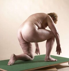Jirina getting on all fours