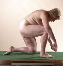 Jirina getting on all fours