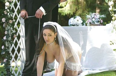 Abased on her wedding day