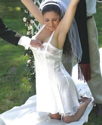 Abased on her wedding day