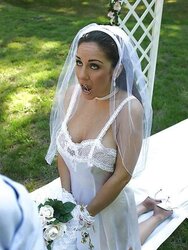 Abased on her wedding day