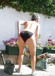 Luxurious Granny lovin’ her Garden