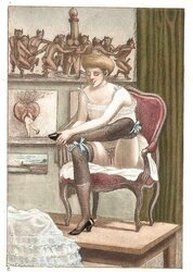 Them. Drawn Porn Art nineteen - French Postcards
