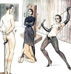 female domination-DOMINATION & SUBMISSION-Cartoon