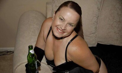 White MOM enjoys giant ebony man-meat and BEER