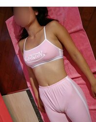 Asian teenager sweatpants mound camel toe