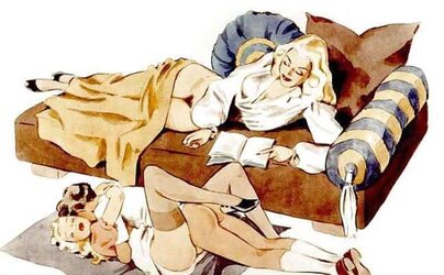 Them. Drawn Porn Art 14 - Enema trio by German (two) for crzs