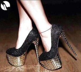 Jaw-Dropping platform high-heeled slippers and taut dresses passport enjoy to own