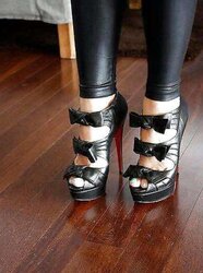 Jaw-Dropping platform high-heeled slippers and taut dresses passport enjoy to own