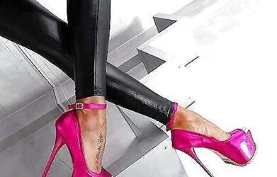 Jaw-Dropping platform high-heeled slippers and taut dresses passport enjoy to own