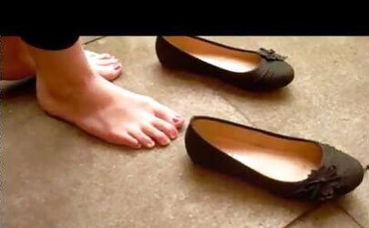 Ballerina flats fetish