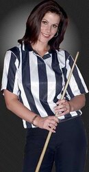 Michaela Tapp snooker referee Fakes and real blend