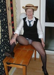 Gymslips and pantyhose