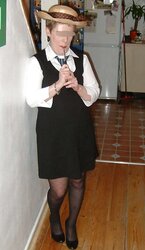 Gymslips and pantyhose