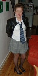 Gymslips and pantyhose