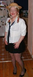 Gymslips and pantyhose
