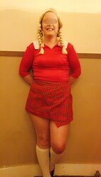 Gymslips and pantyhose